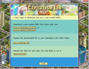 download and load user-created MODs