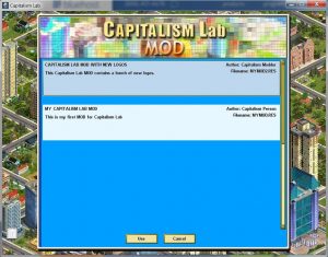 A list of MODs currently available in your MOD subfolde