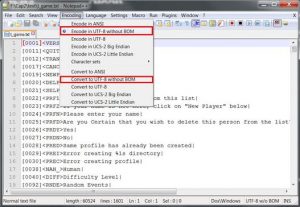 Use NotePad++ for translation