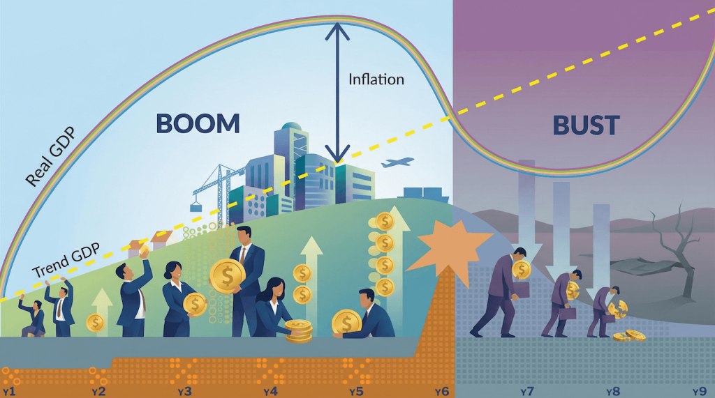 economic boom-bust cycle