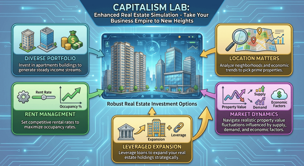 Enhanced Simulation of Apartments and Commercial Buildings - Capitalism Lab