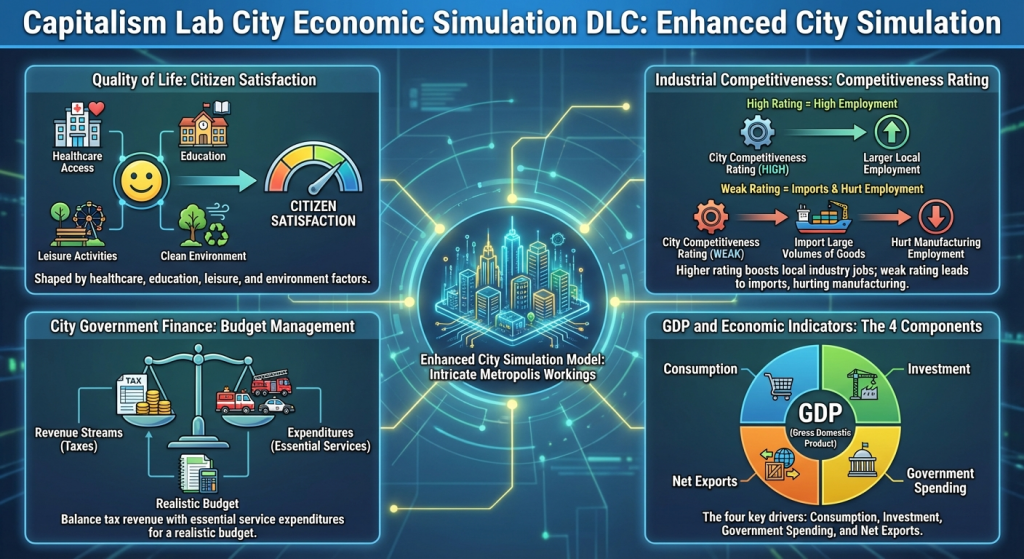Ultra-realistic City Economic Simulation - Capitalism Lab