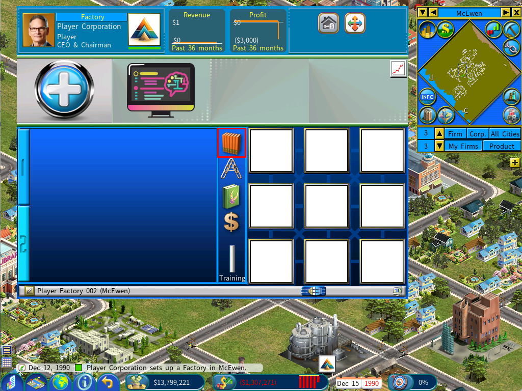 The Layout Plan Library icon on a firm's screen