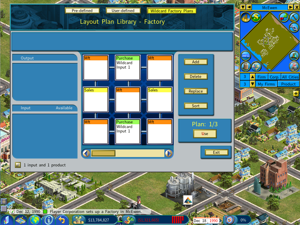 The Wildcard Factory Plan folder in the layout plan library