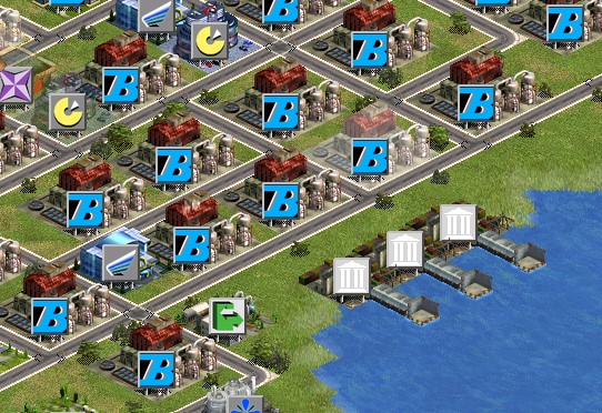 The Lanzhou seaport zone in 2092, packed with factories