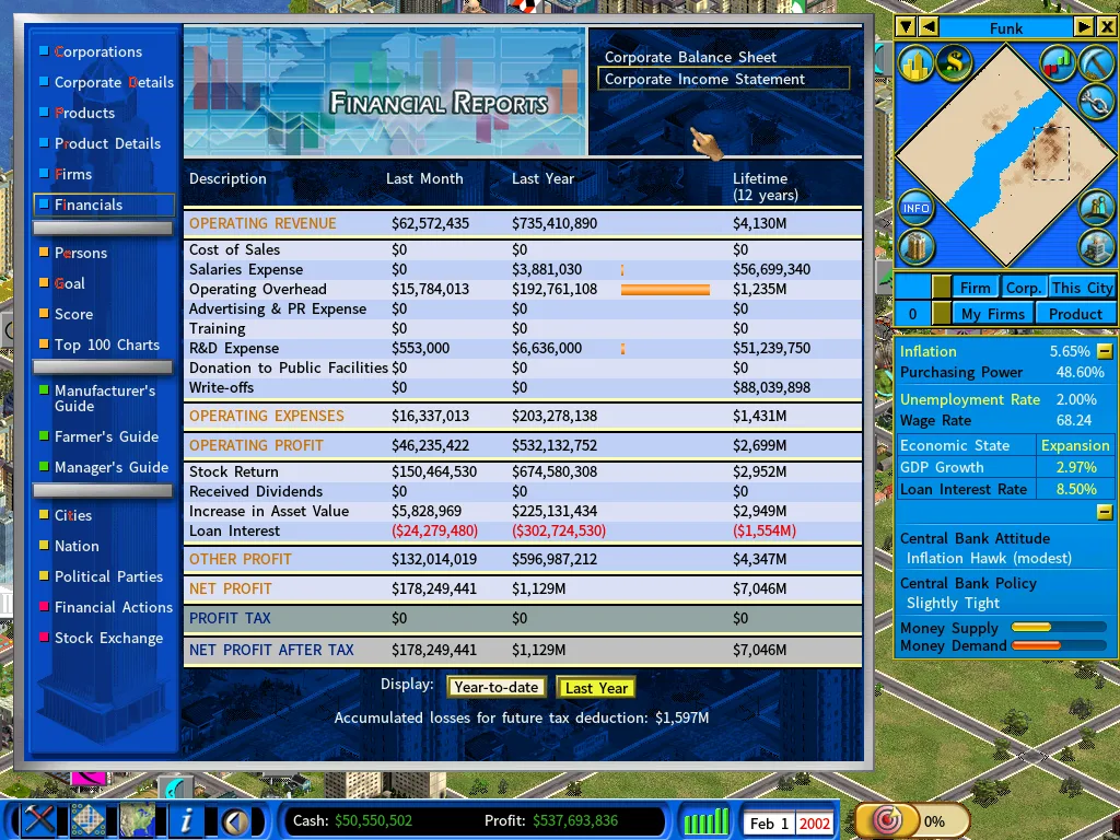 Income Statement- feb2002