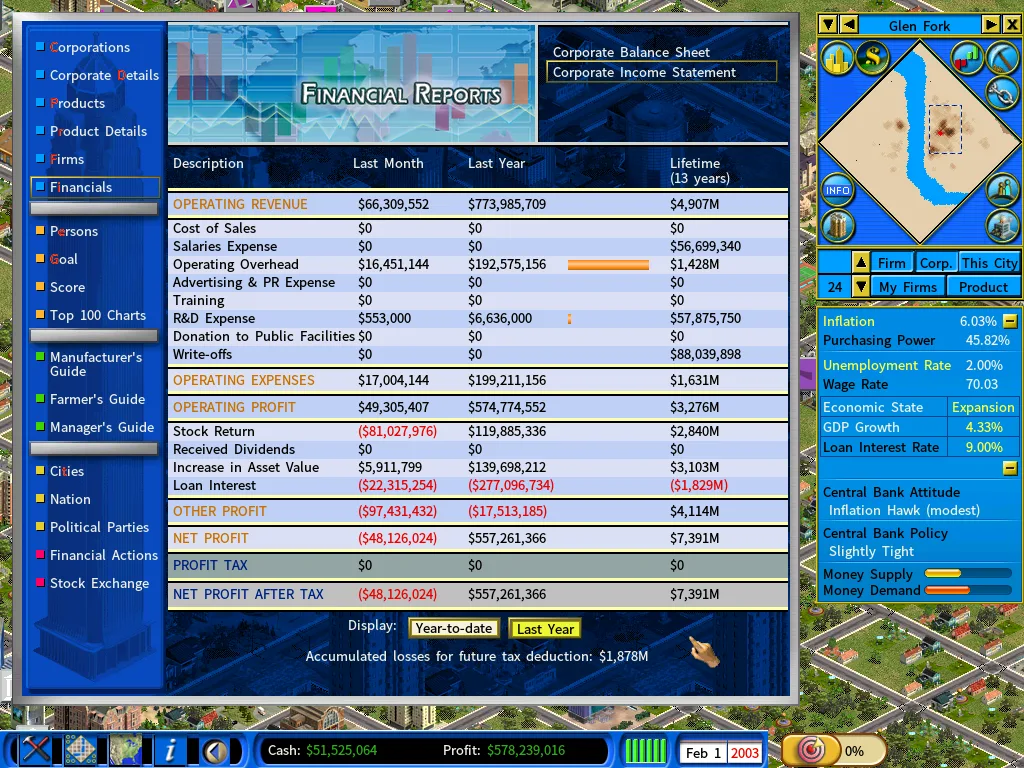 Income Statement- feb2003