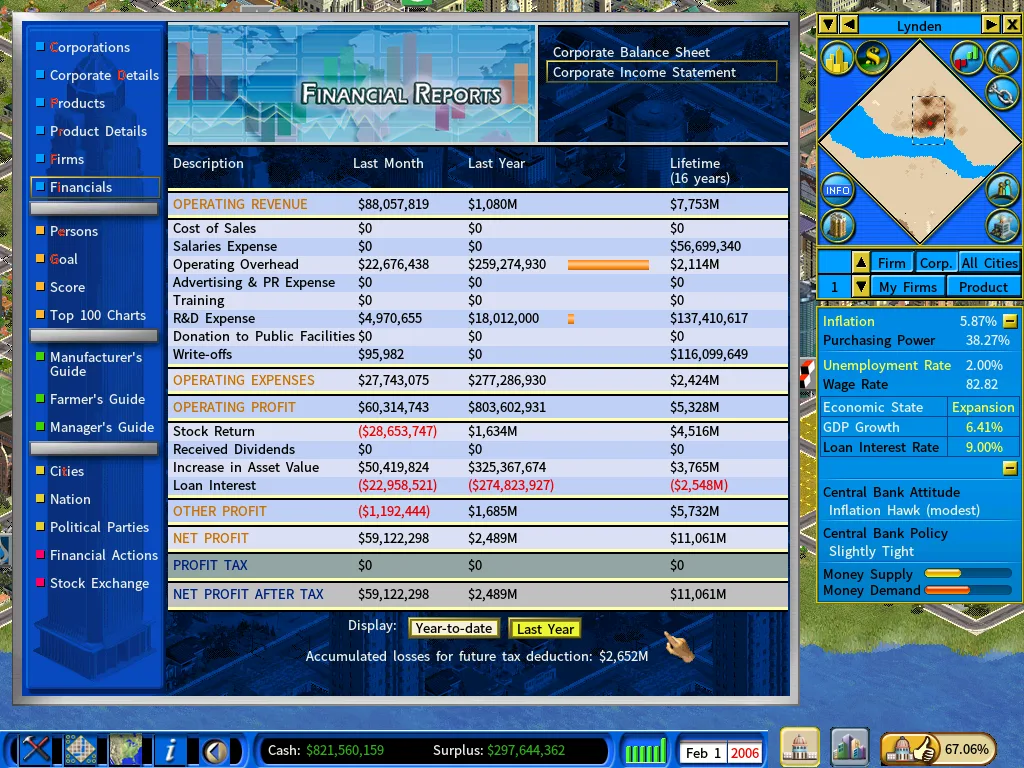 Income statement-feb2006
