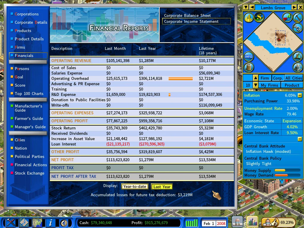 Income statement-feb2008