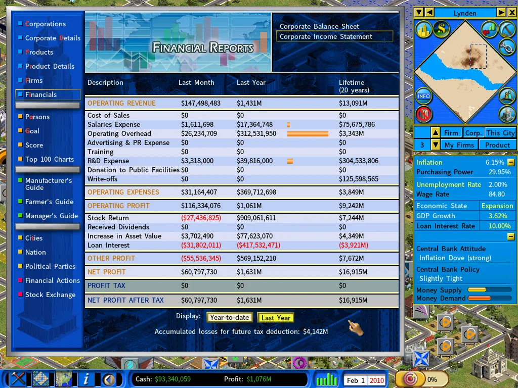 Income statement-feb2010